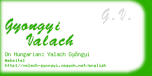 gyongyi valach business card