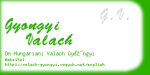 gyongyi valach business card
